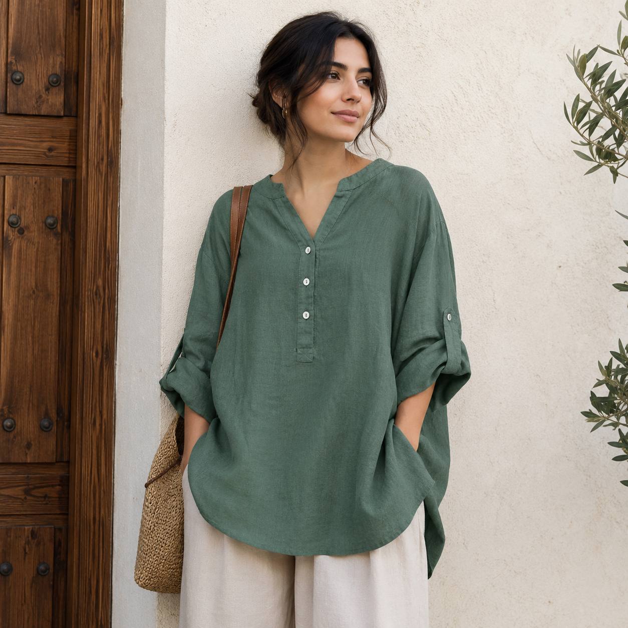 Lunaria | Relaxed Linen Blouse