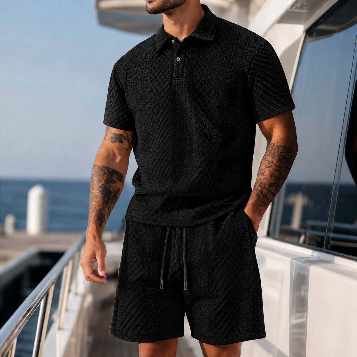 Oliver | Textured Summer Polo Set