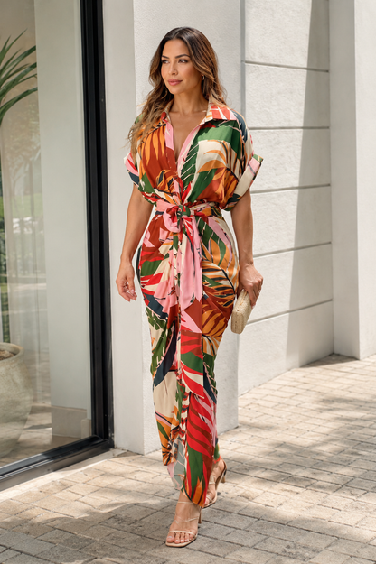 Elara | Draped Maxi Dress