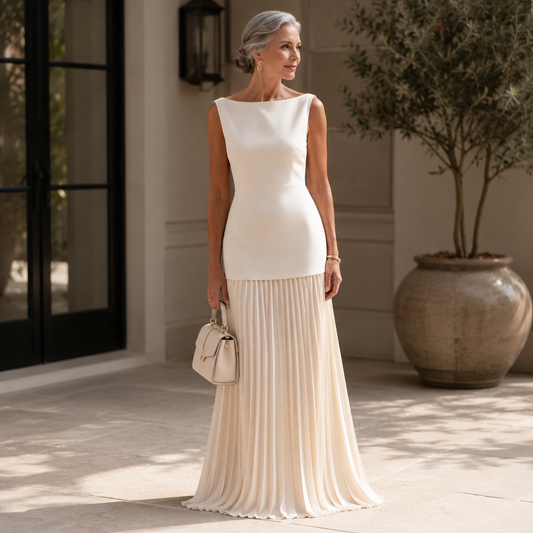 Aurora | Blush Pleated Elegance Set