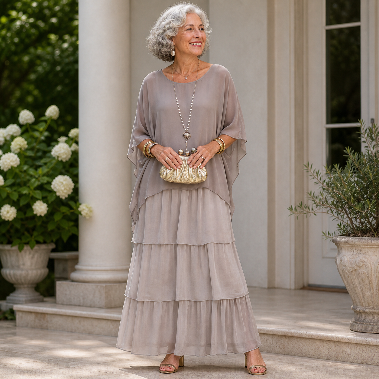 LARA | ELEGANT FLOWING MAXI DRESS