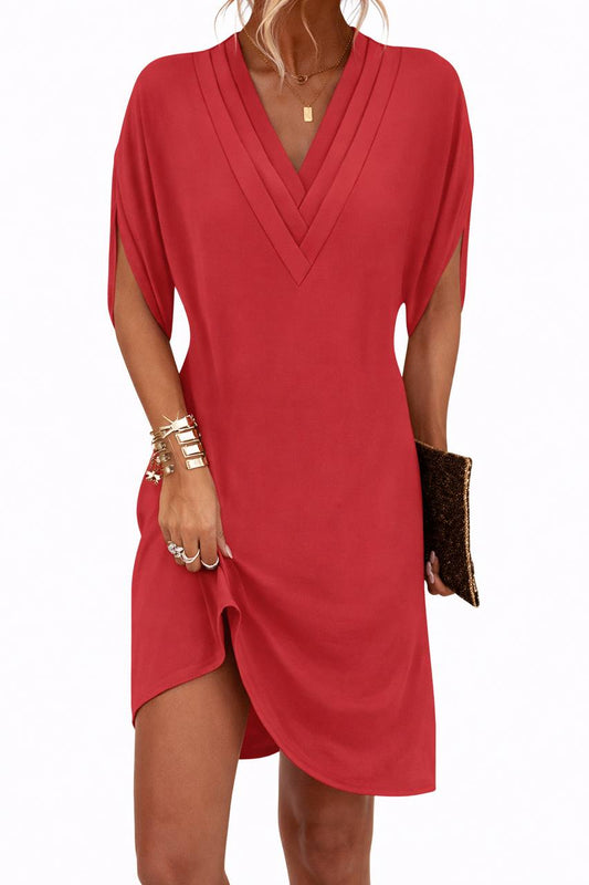Winter | Flowy V-Neck Mini Dress