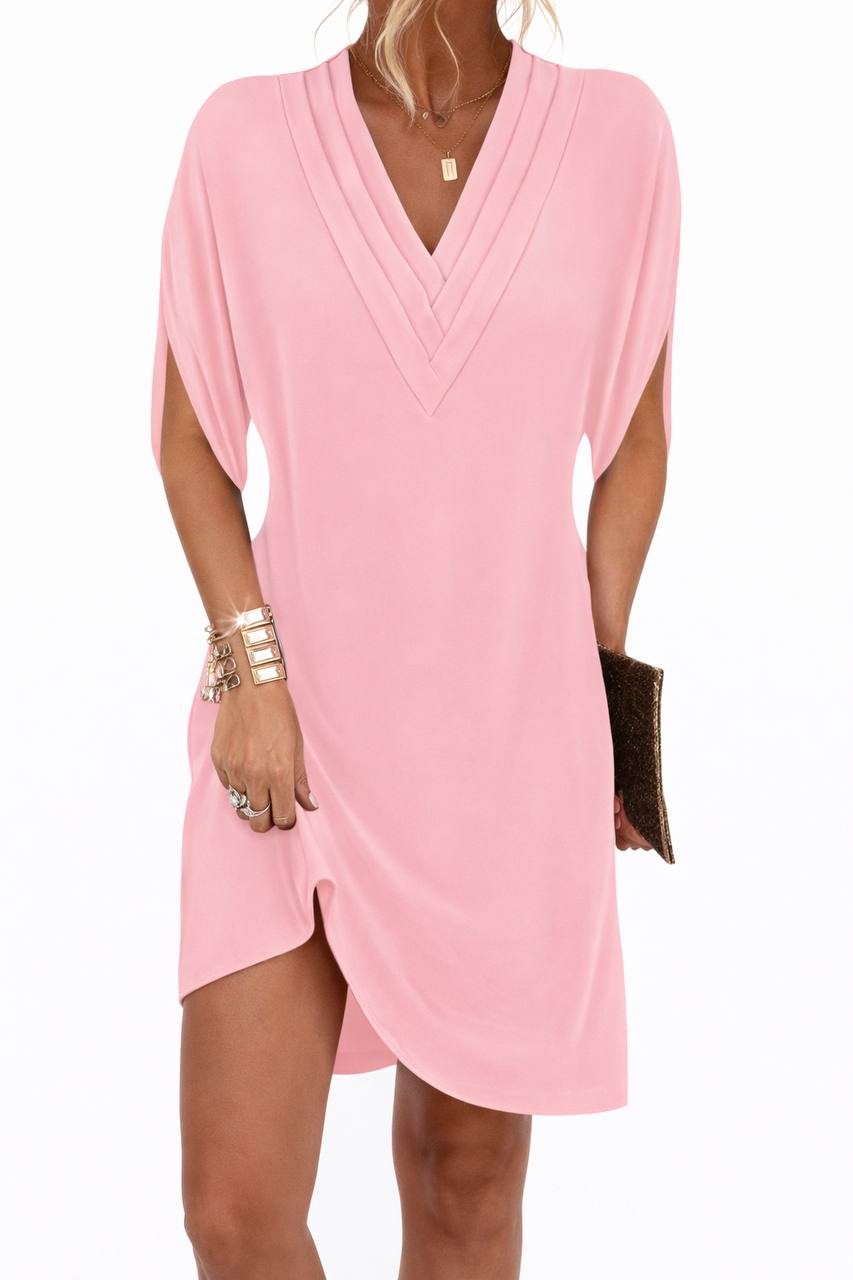 Winter | Flowy V-Neck Mini Dress
