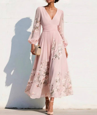 OLIVIA  | FLORAL CHIFFON DRESS