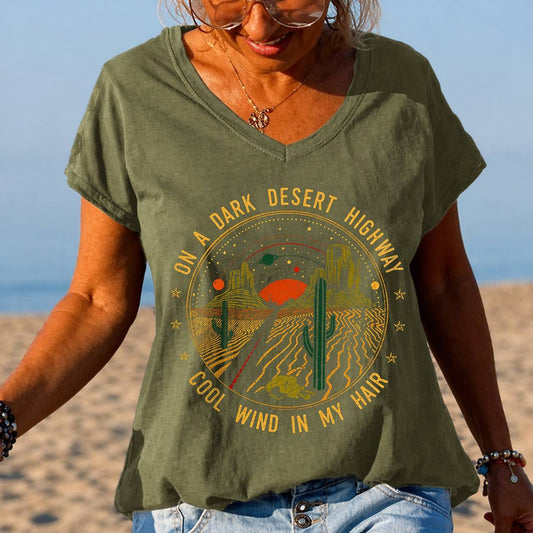 Eva | Desert Highway Graphic Tee