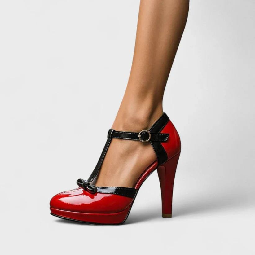 Frida | Classic Charm T-Strap Heels