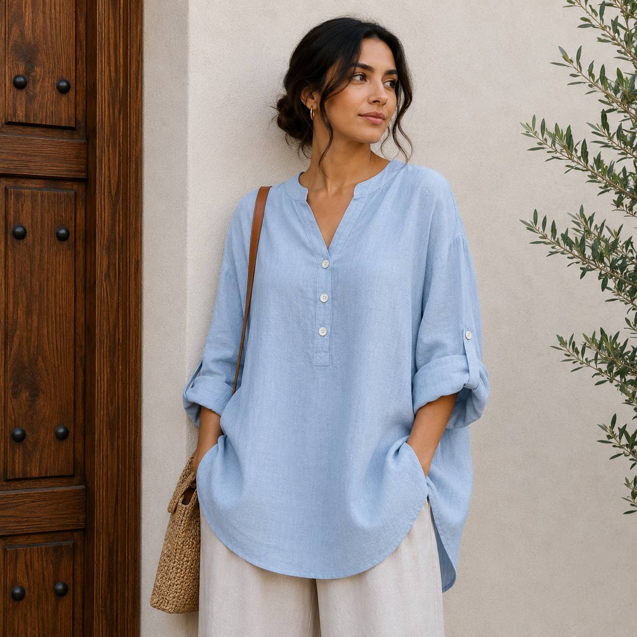 Lunaria | Relaxed Linen Blouse