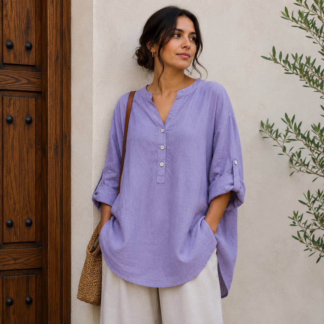 Lunaria | Relaxed Linen Blouse