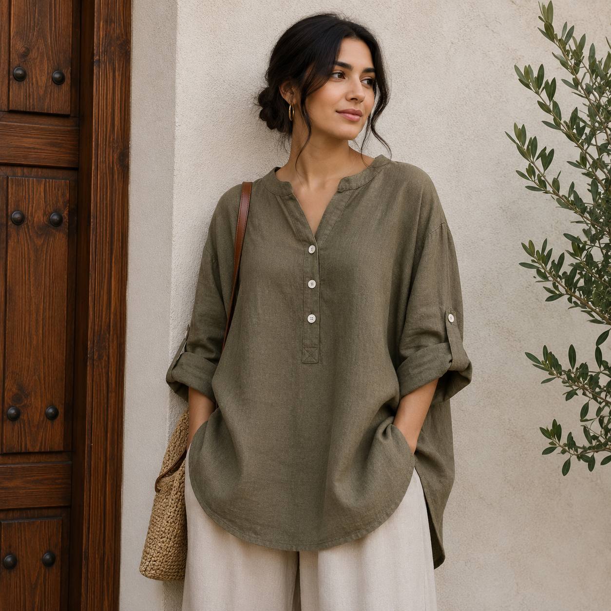 Lunaria | Relaxed Linen Blouse