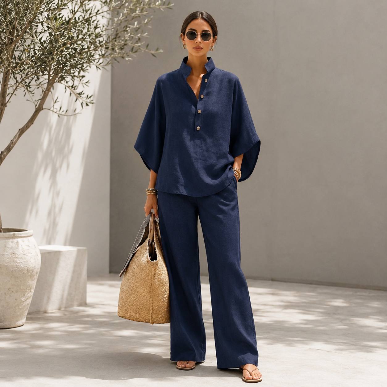 Selene | Luxe Linen Lounge Set