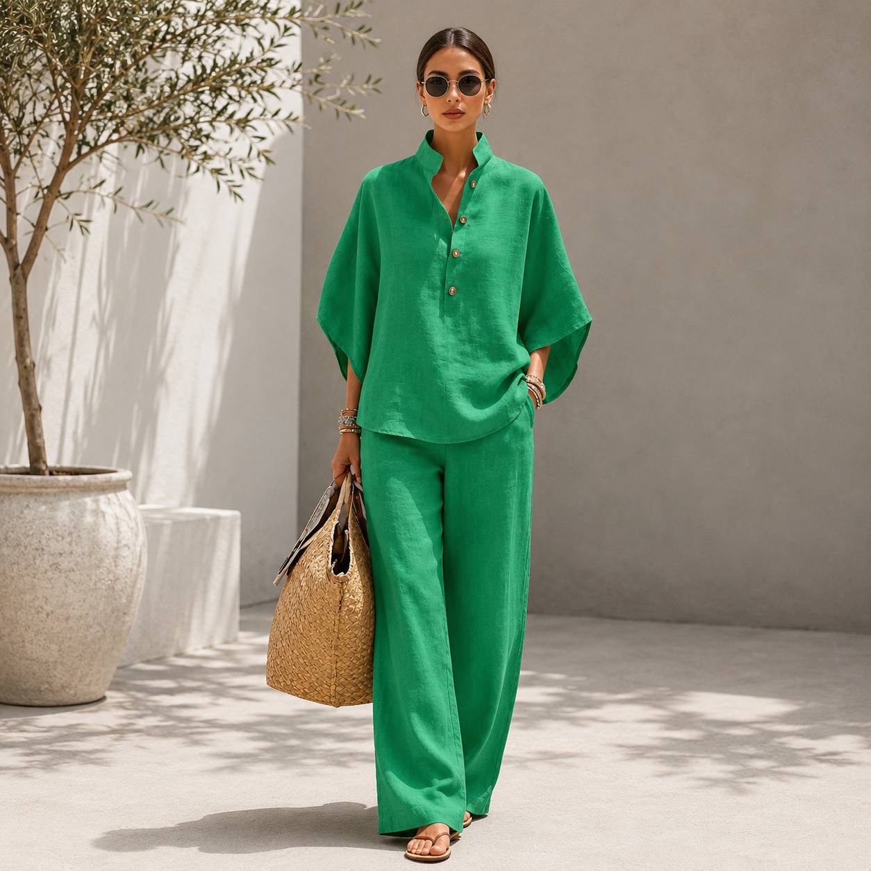 Selene | Luxe Linen Lounge Set