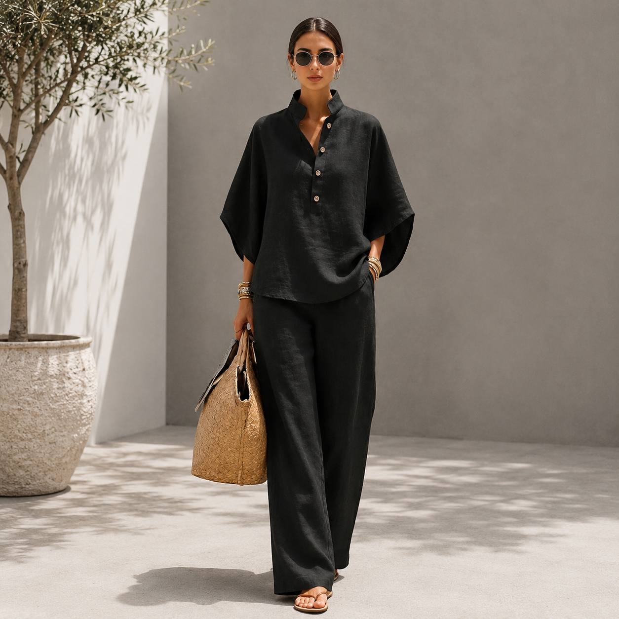 Selene | Luxe Linen Lounge Set