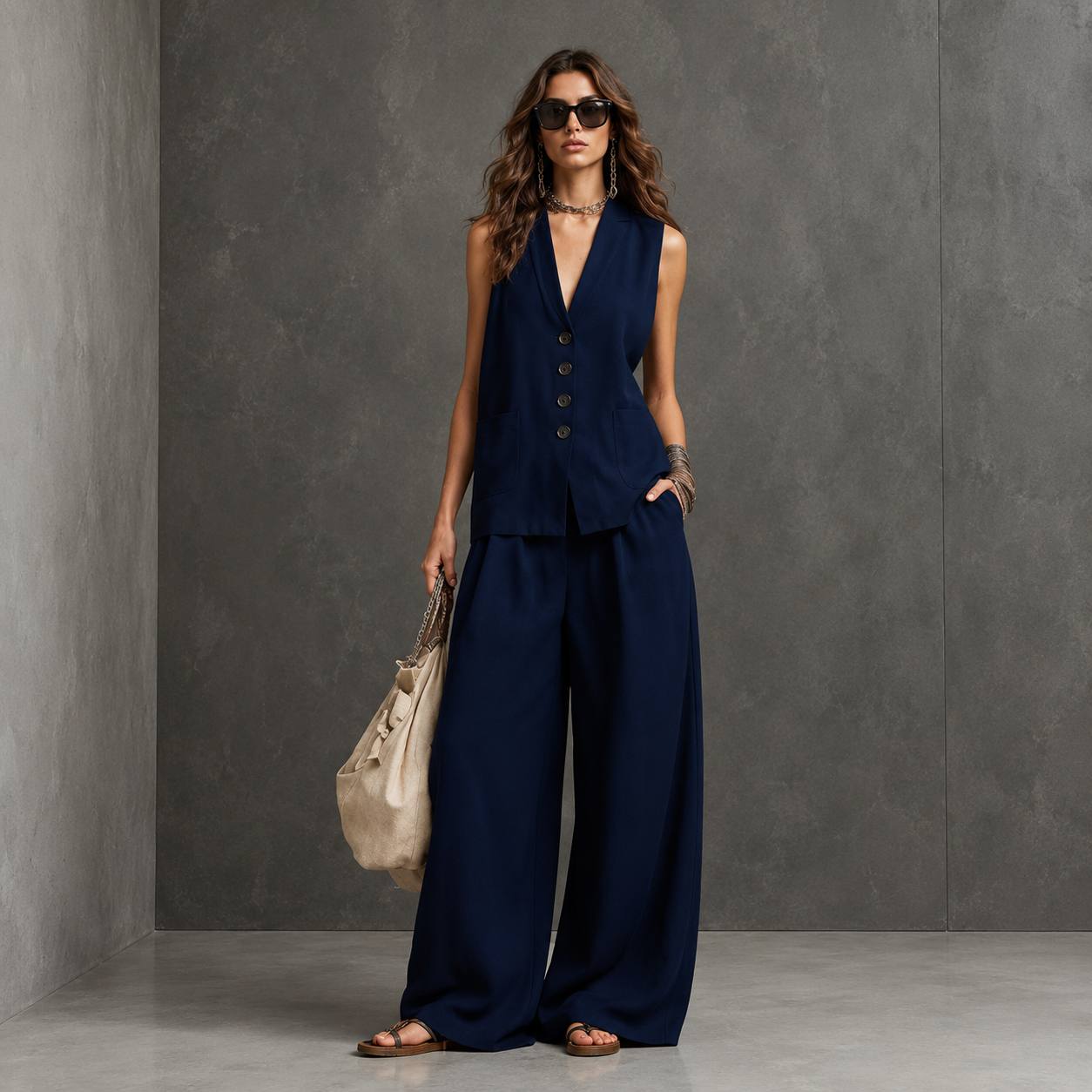 Marvelle | Tailored Ease Two-Piece Set