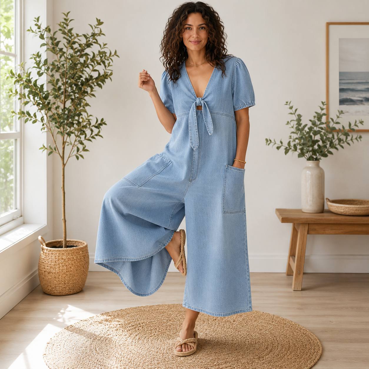 Elara | Relaxed Wide-Leg Jumpsuit