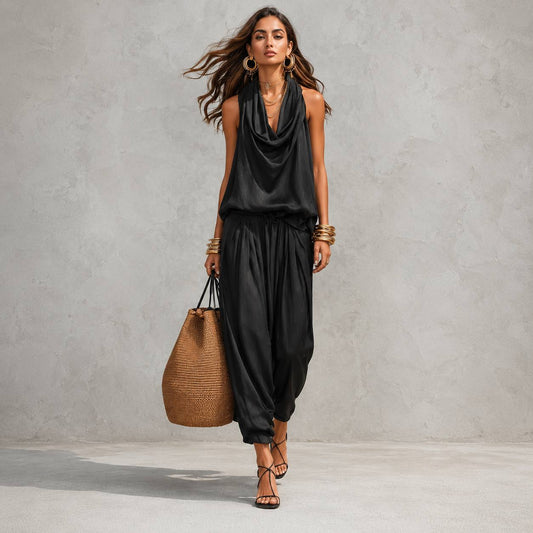 Seraphina | Luxe Draped Two-Piece Set