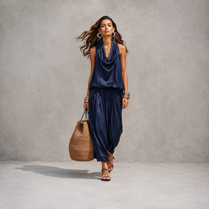 Seraphina | Luxe Draped Two-Piece Set