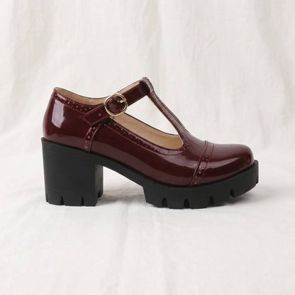 Noiré | Patent Platform Mary Jane Heels