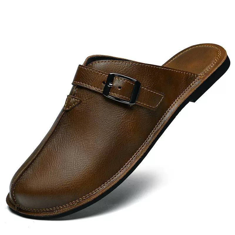 Leon | Leather Comfort Mules