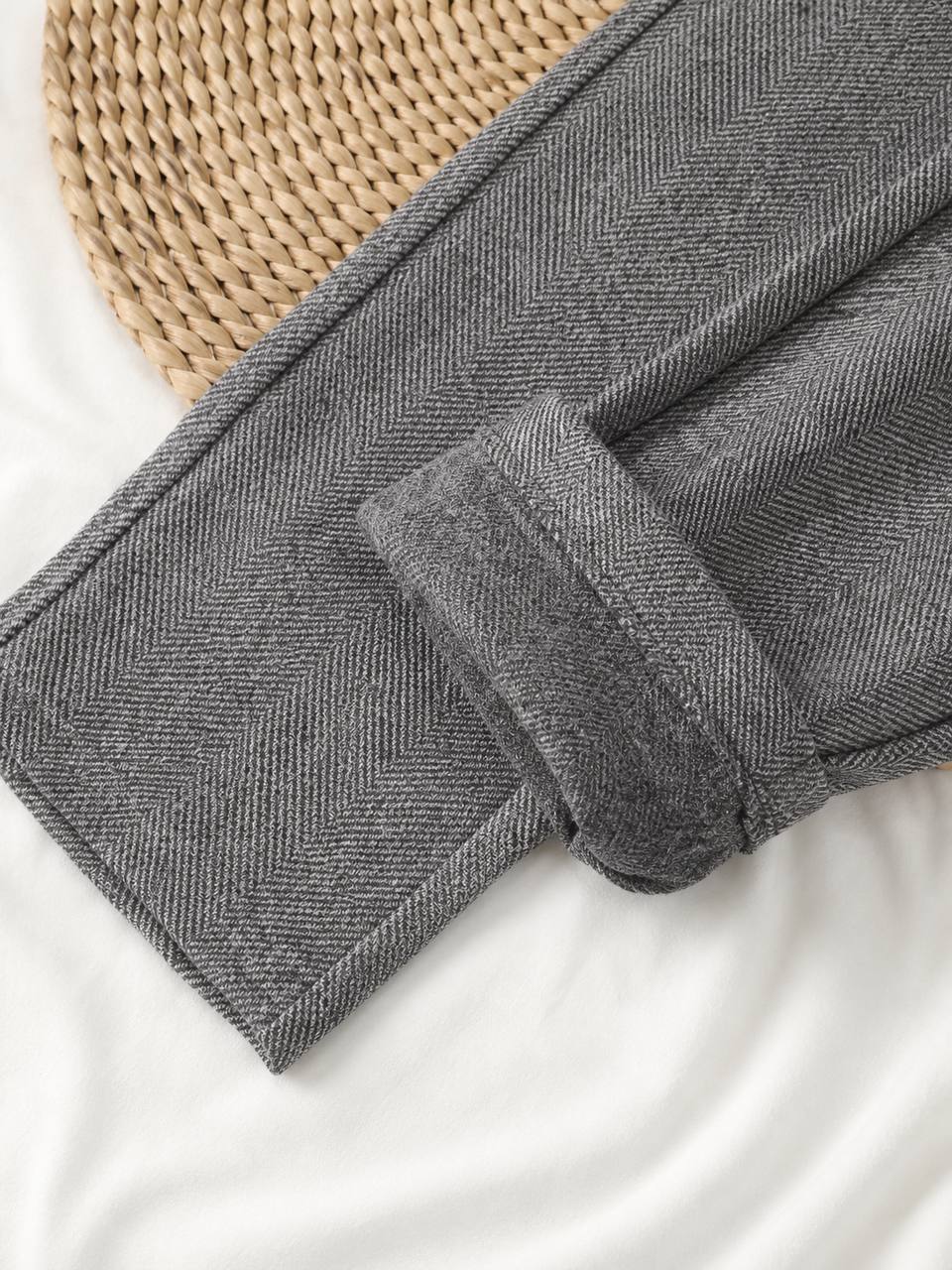 Arden | Tailored Herringbone Trousers