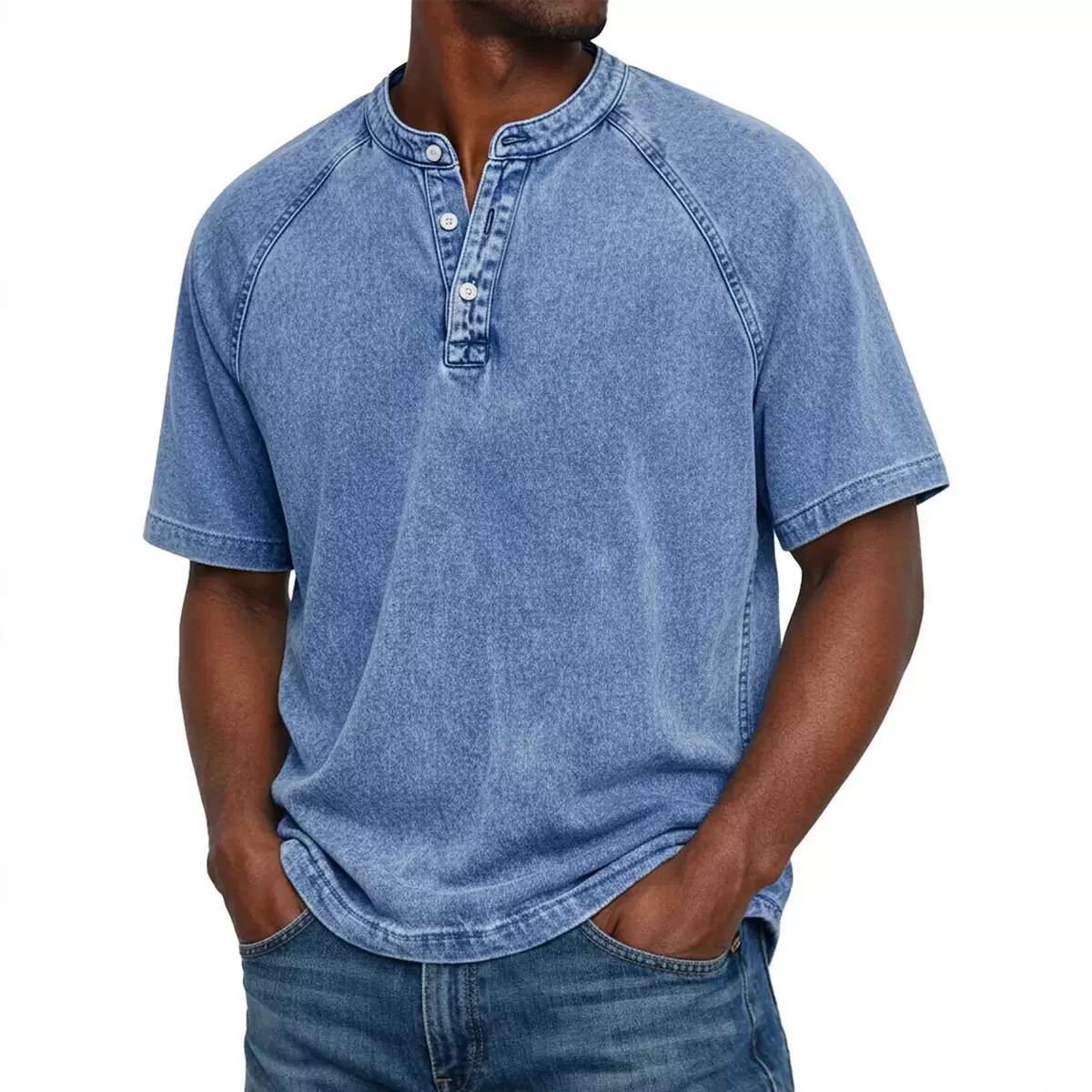 Rylan | Vintage Wash Henley Tee