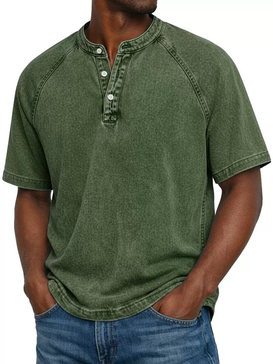 Rylan | Vintage Wash Henley Tee