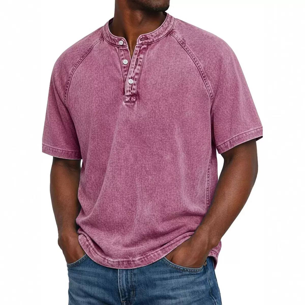 Rylan | Vintage Wash Henley Tee