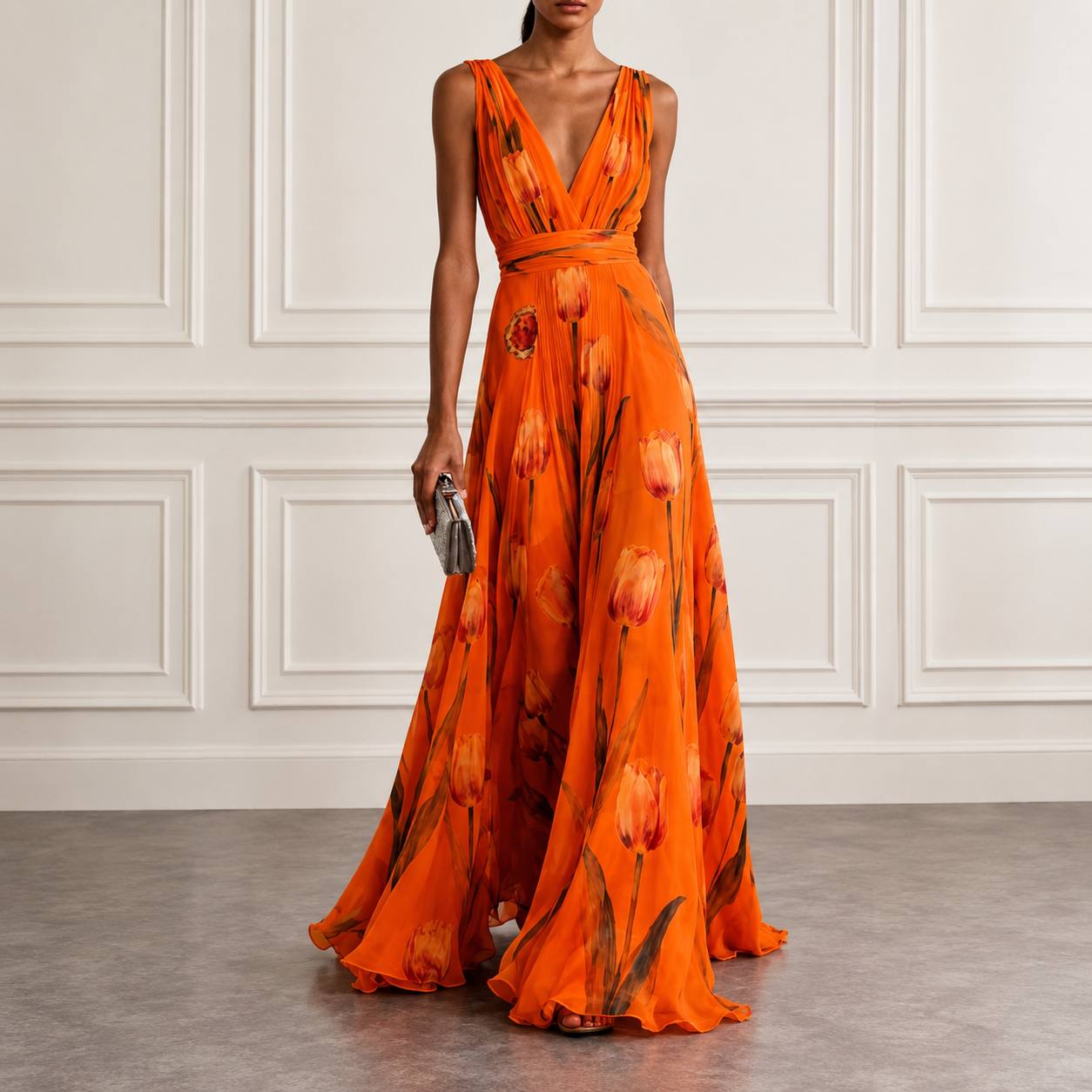 Rosalie | Floral Evening Maxi Dress