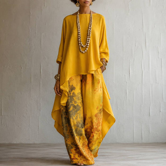 Aurora | Flowing Botanical Two-Piece Set
