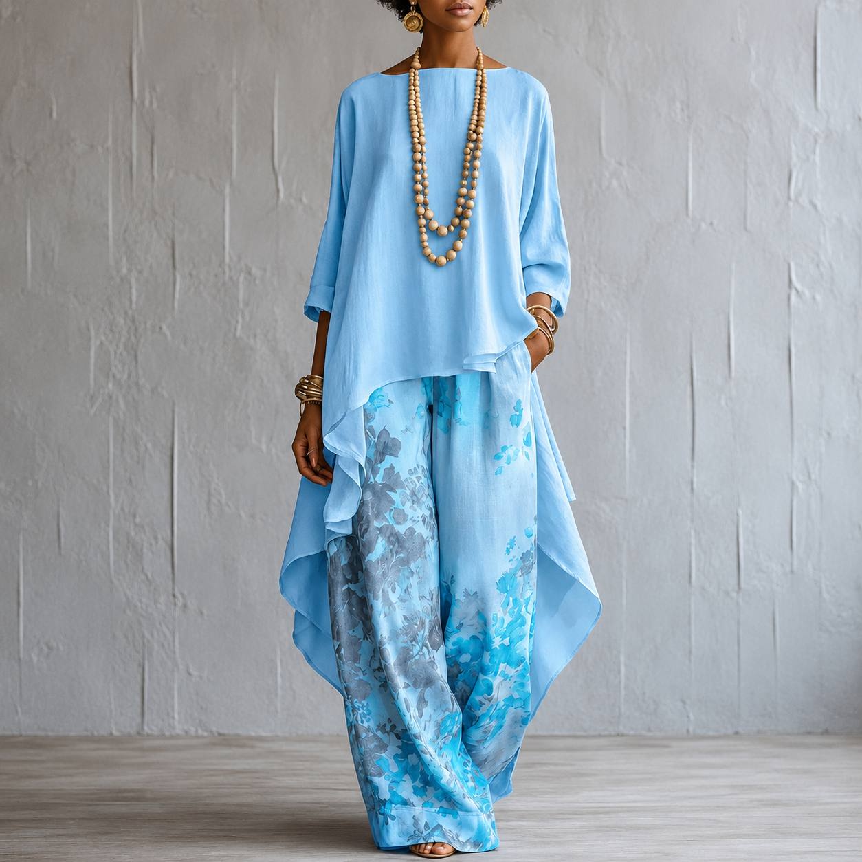 Aurora | Flowing Botanical Two-Piece Set