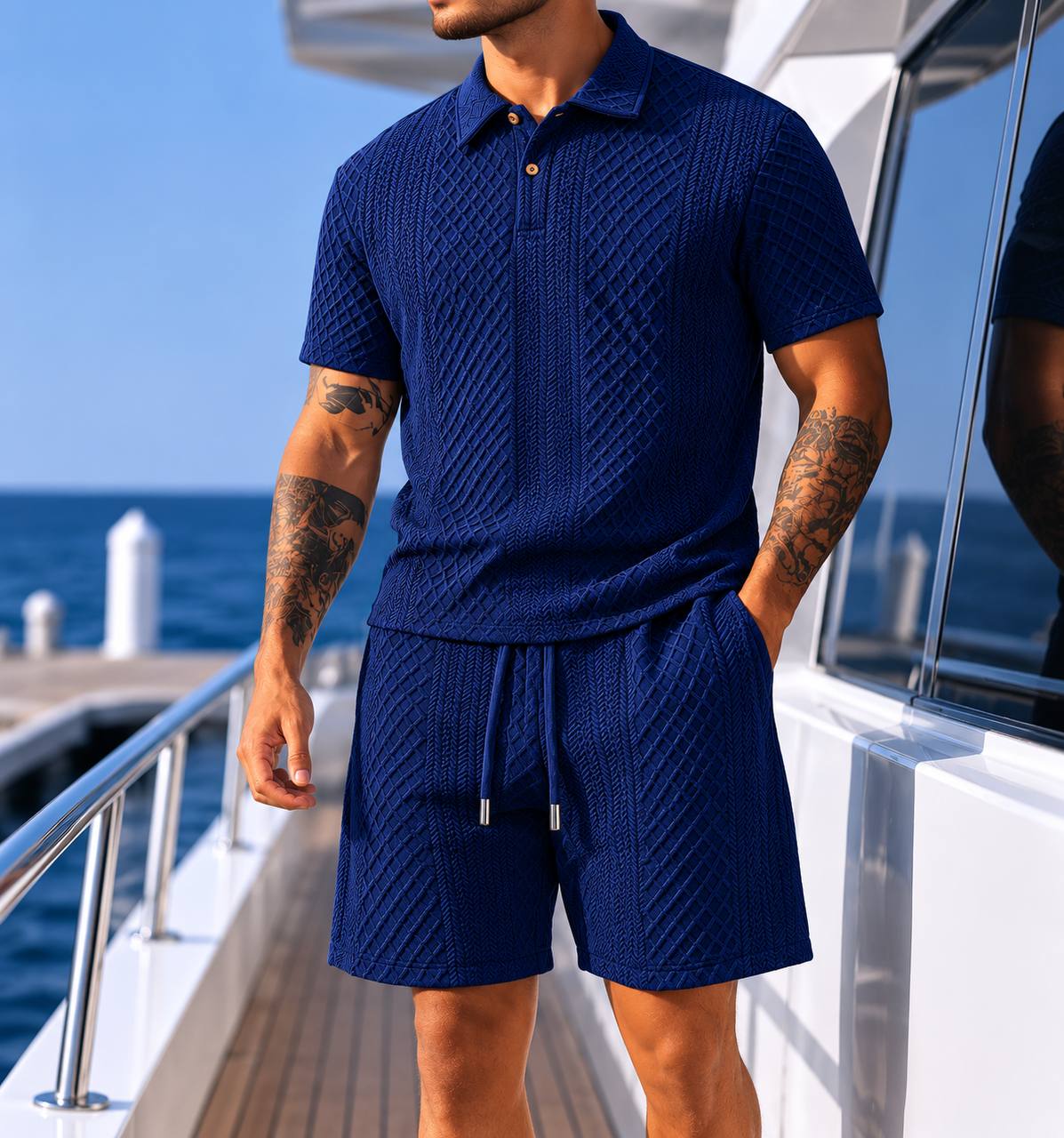 Oliver | Textured Summer Polo Set