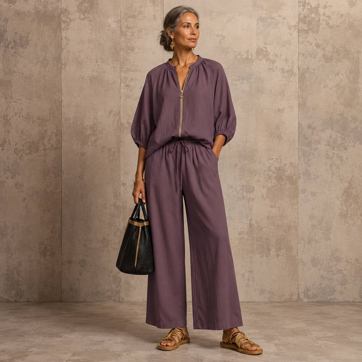 Helena | Denim Breeze Two-Piece Set