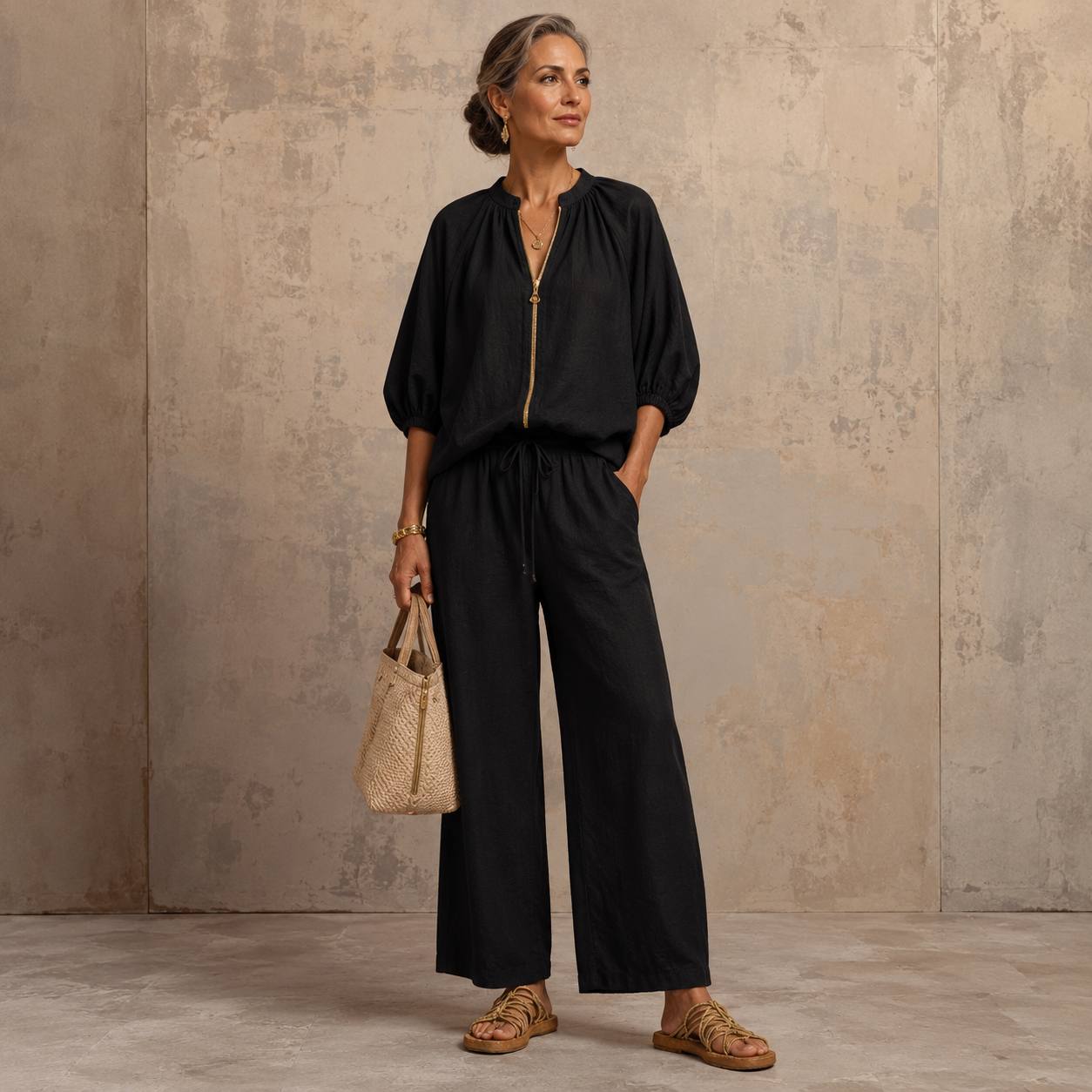 Helena | Denim Breeze Two-Piece Set