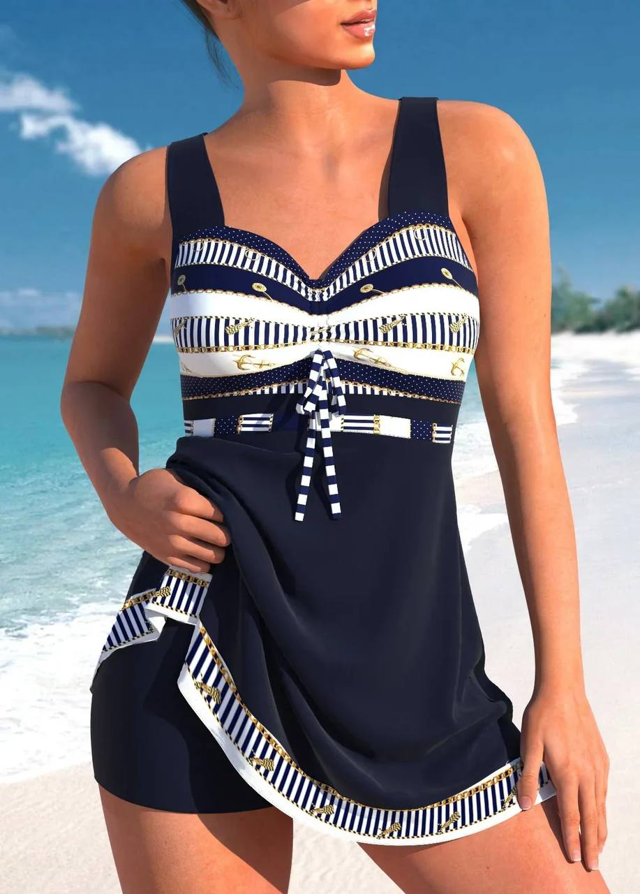 Marina | Coastal Print Swim Dress