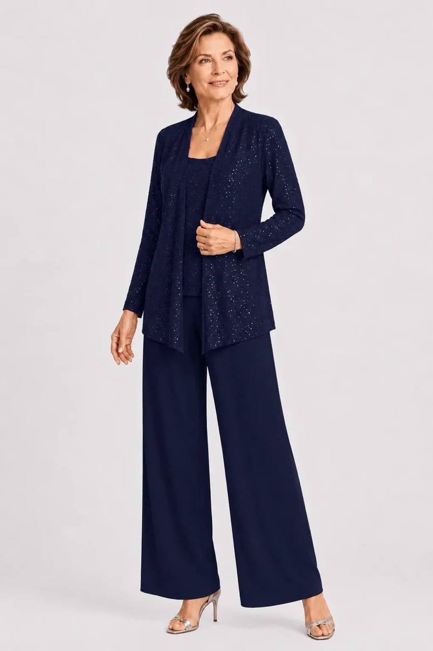 Celeste | Shimmer Three-Piece Evening Set