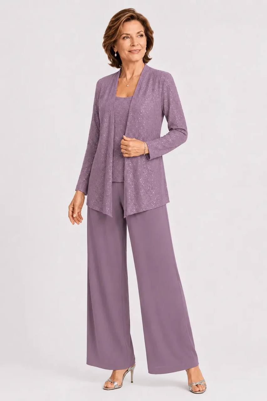 Celeste | Shimmer Three-Piece Evening Set