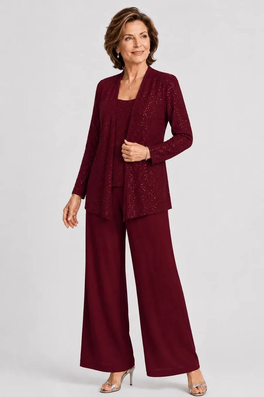 Celeste | Shimmer Three-Piece Evening Set