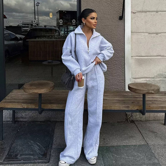 Women's Half Zip Lounge Set