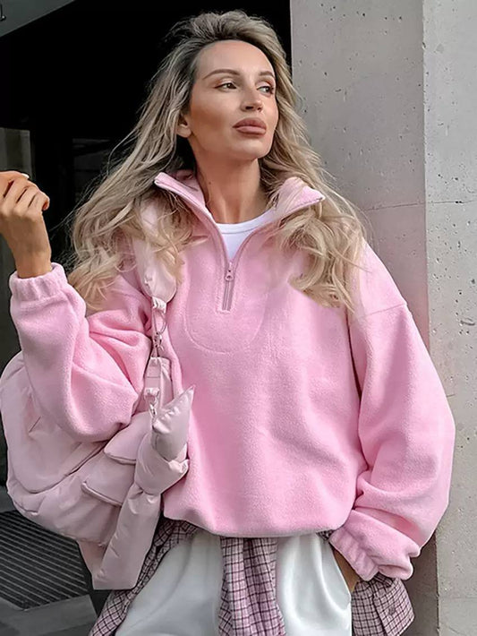 Women's Half Zip Fleece Sweater