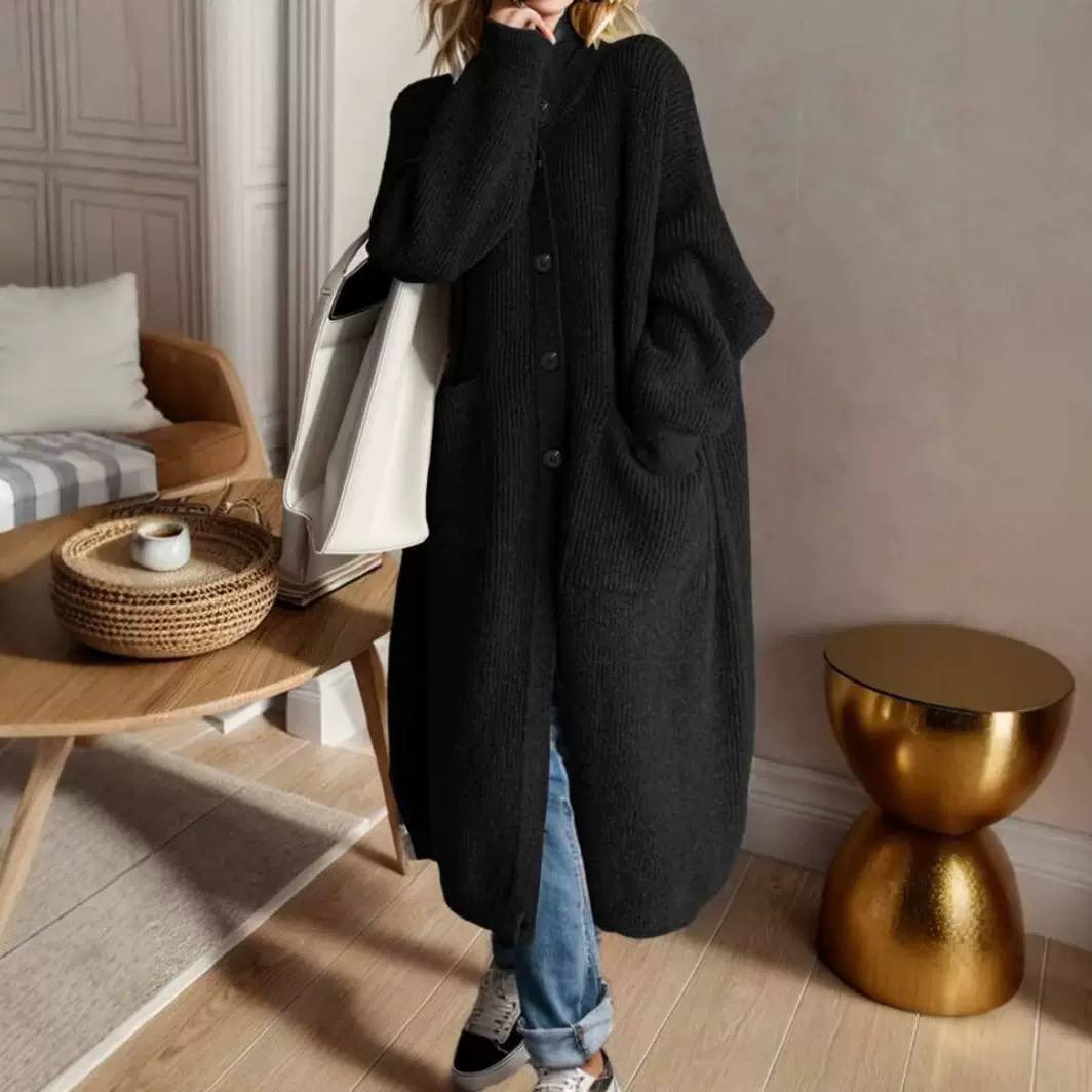 Women's Oversized Long Knit Chunky Cardigan
