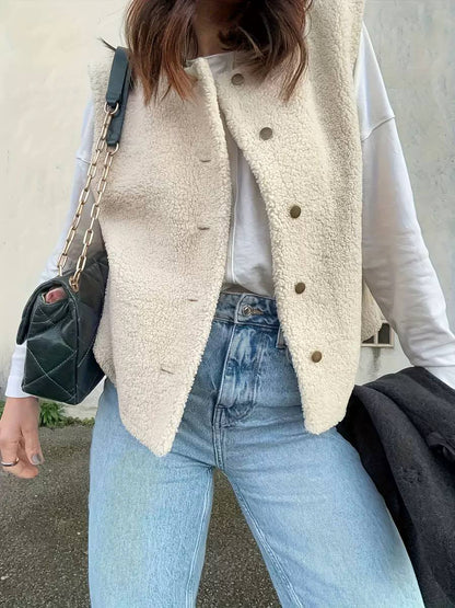 Women's Teddy Sherpa Fleece Vest