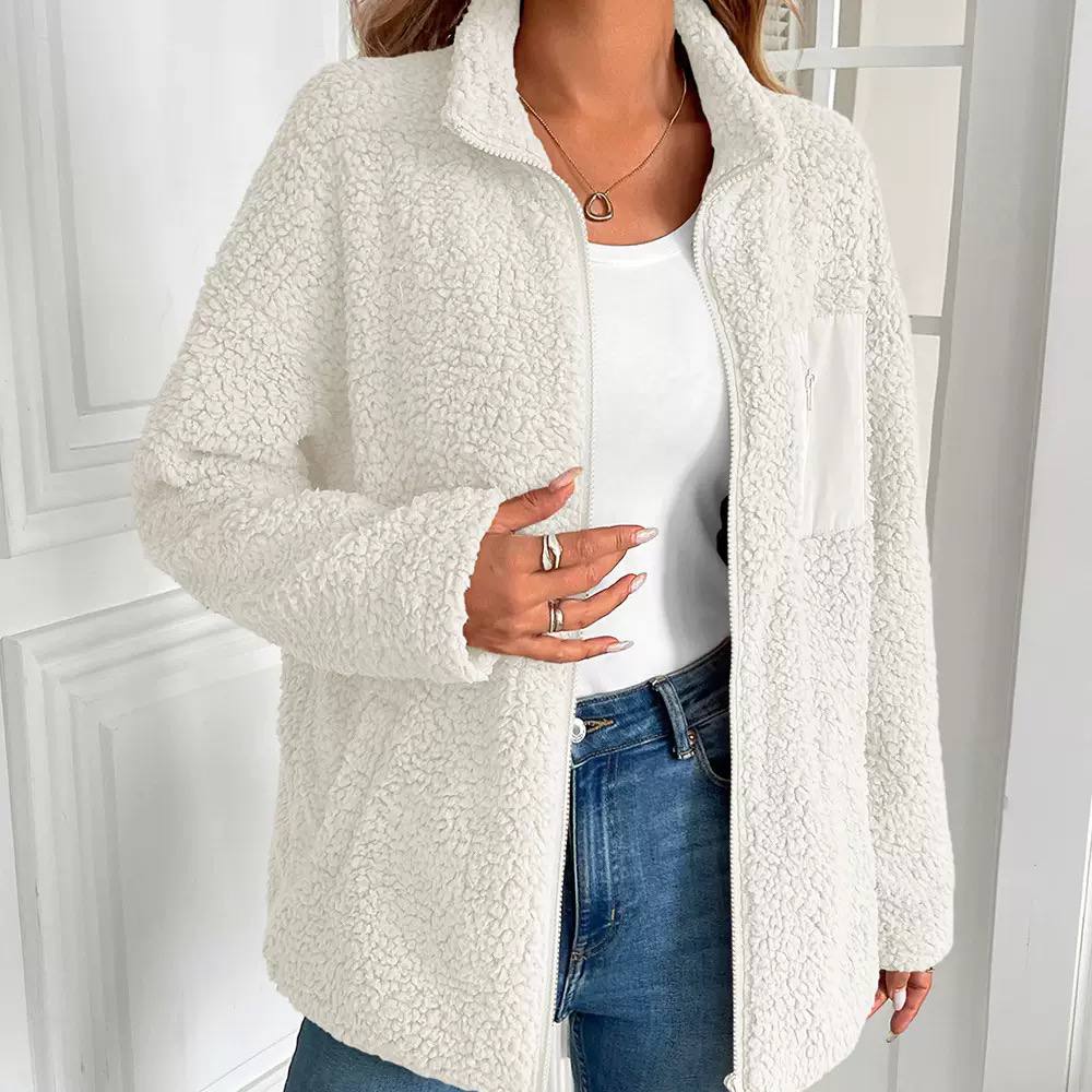 Women's Sherpa Fleece Zip Up Jacket