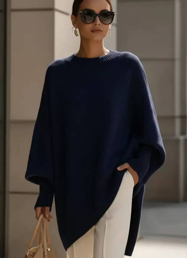 Women's Oversized Batwing Knit Sweater