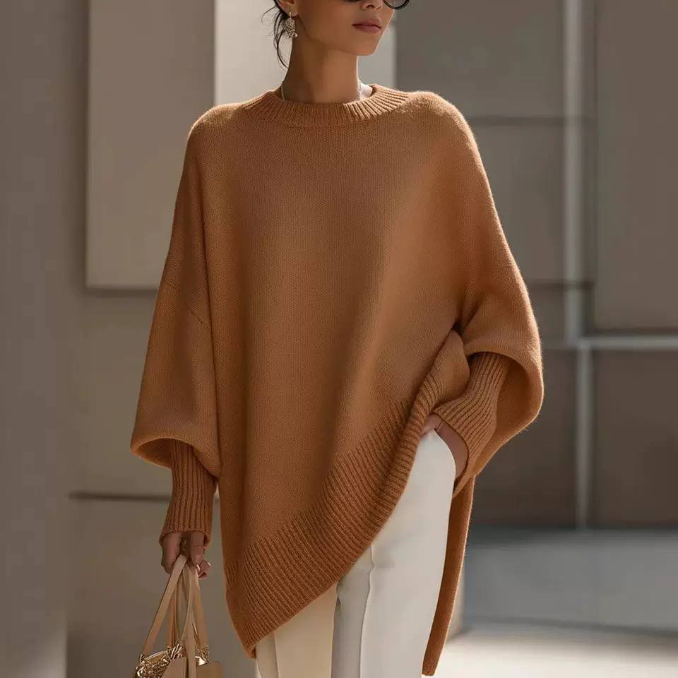 Women's Oversized Batwing Knit Sweater