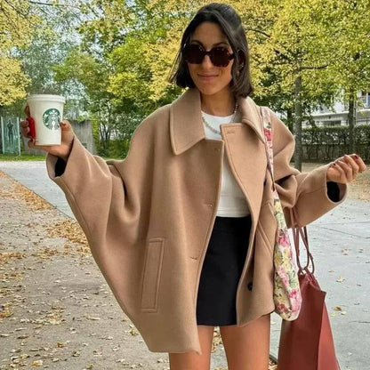 Women's Oversized Wool Blend Jacket