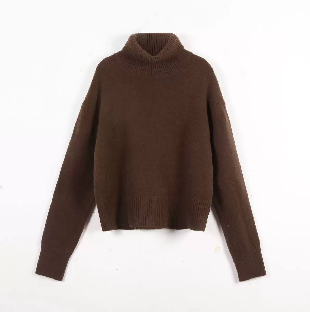 Women's Oversized Turtleneck Knit Sweater