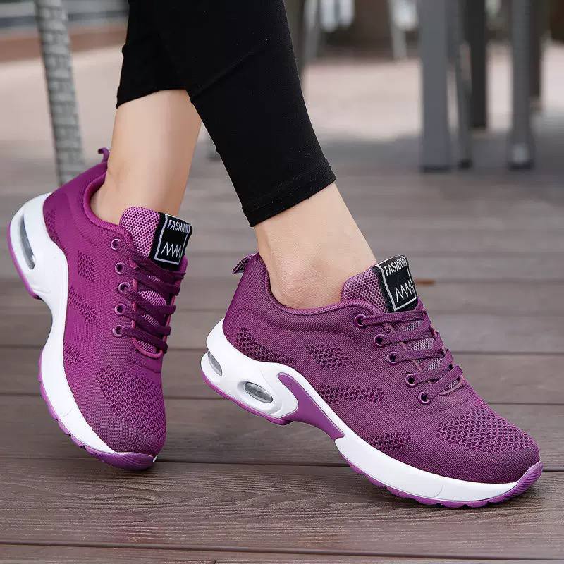 Women’s Breathable Mesh Athletic Sneakers | Cushioned Walking Shoes