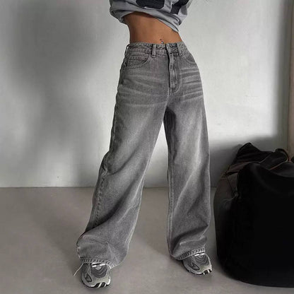 Women’s High-Waisted Relaxed Wide-Leg Denim Jeans