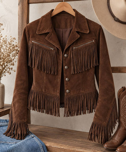 Women's Western Fringe Button-Front Jacket – additional product image
