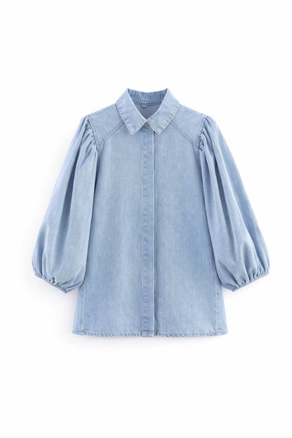 Ella | Statement Denim Shirt