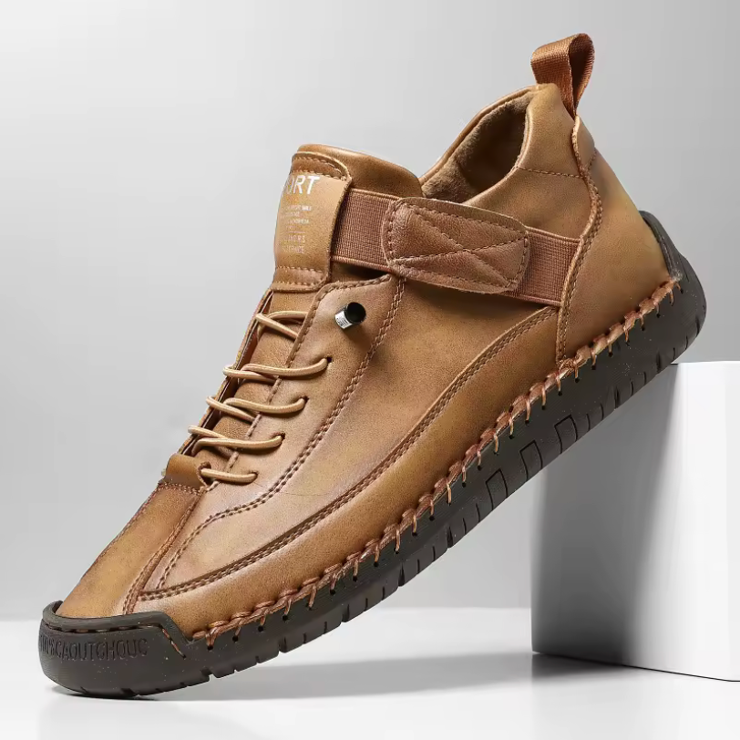 Women's Casual Leather Trainers